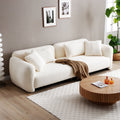 Premium Comfy Teddy Bouclé Couch with 4 Pillows by Blak Hom