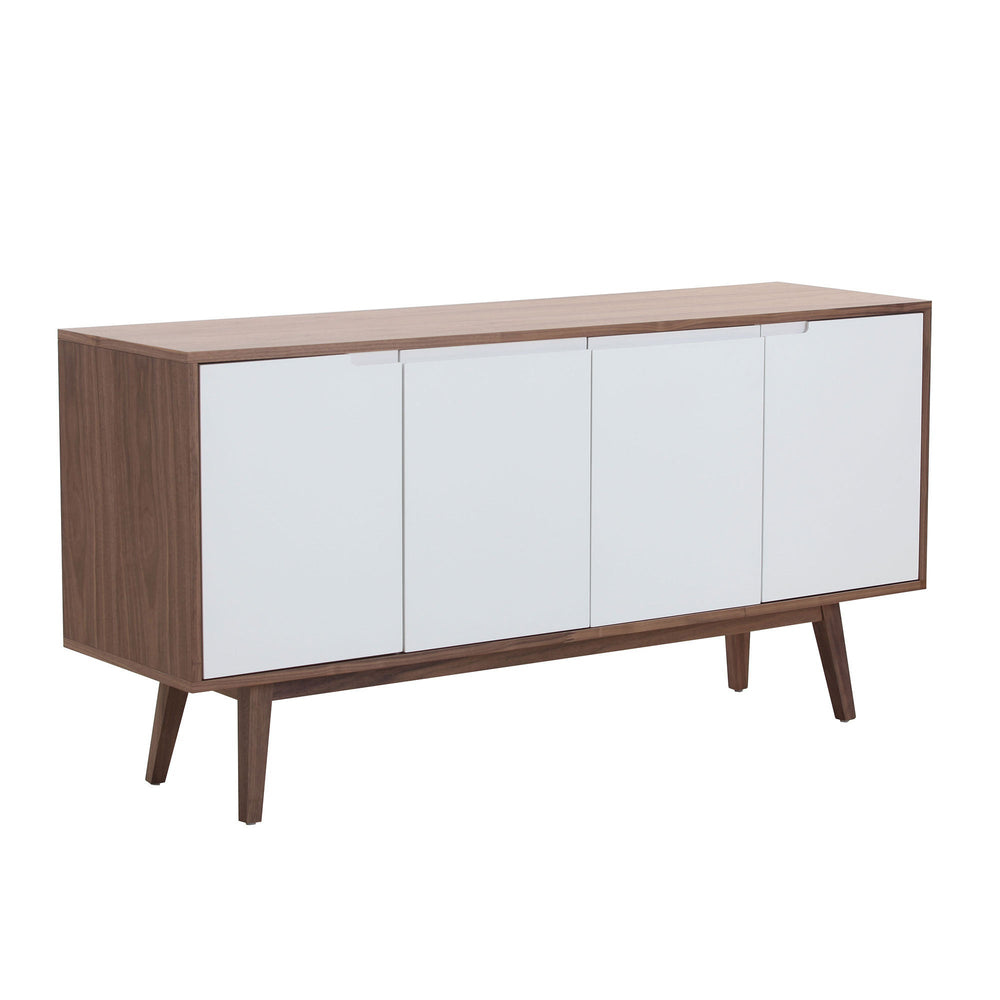 Walnut Modern Sideboard Buffet Cabinet by Blak Hom