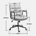 Mid Back PU Leather Home Office Chair by Blak Hom