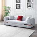 Modern Sofa with a Contrasting color Saddle leather Belt Design by Blak Hom