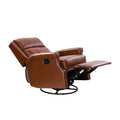 Genuine Leather Swivel Rocker Recliner by Blak Hom