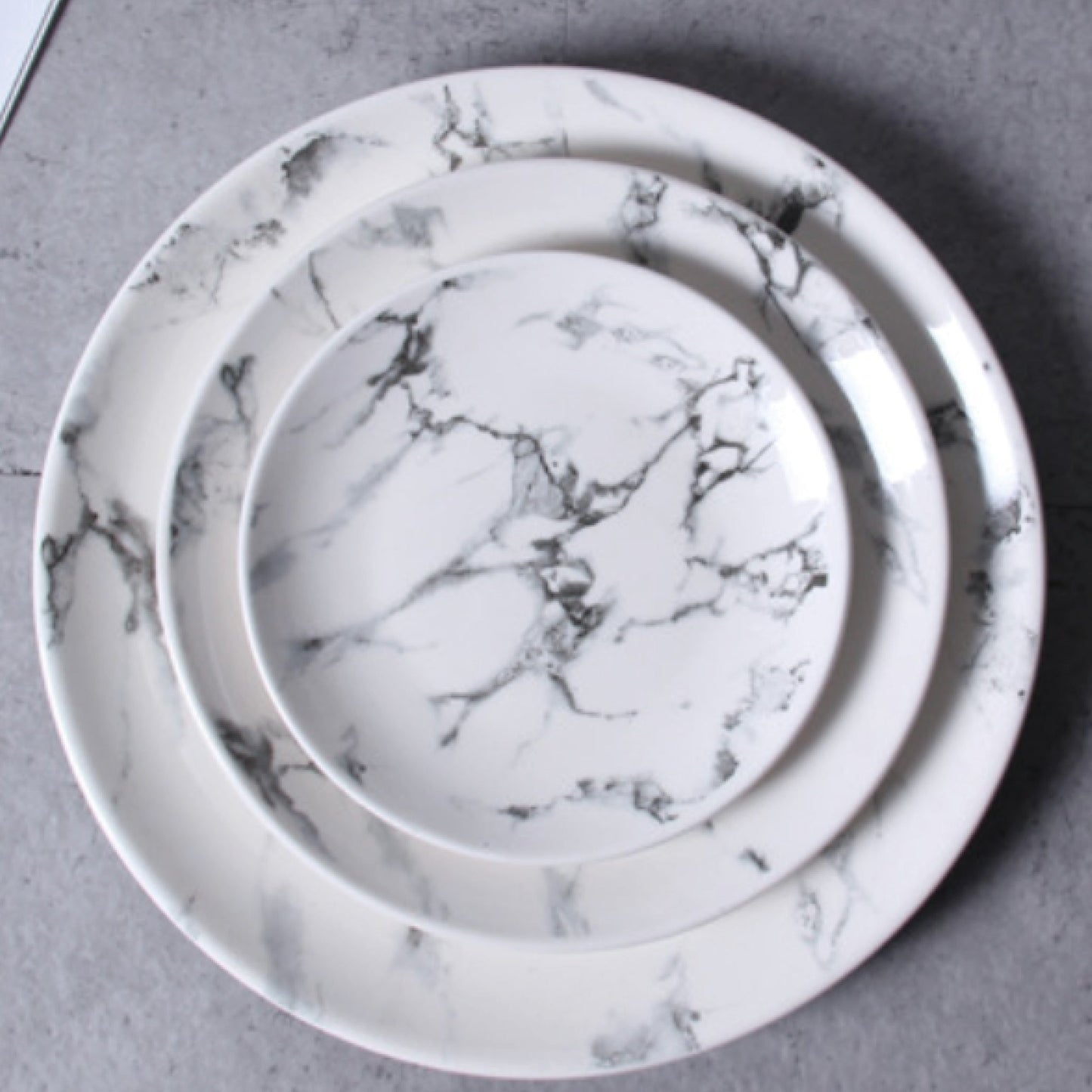 Marble Round Plate 6" by ClaudiaG Collection