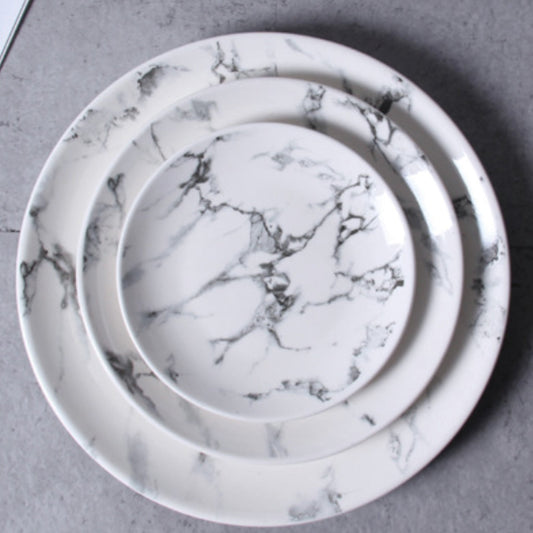 Marble Round Plate 8" by ClaudiaG Collection