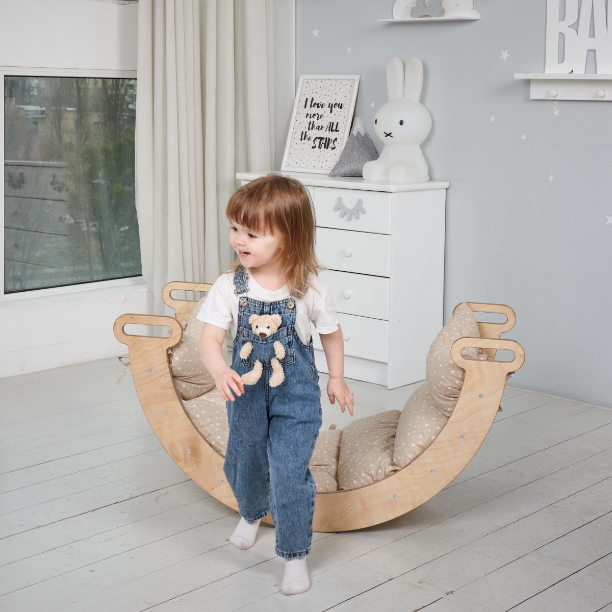 Climbing Arch + Cushion - Montessori Climbers for Toddlers by Goodevas