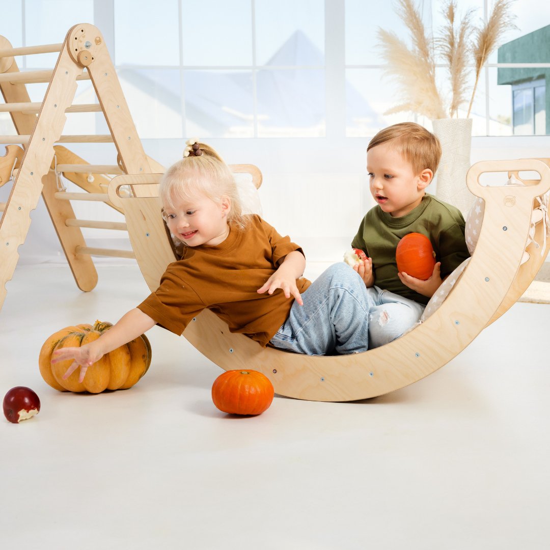 Climbing Arch + Cushion - Montessori Climbers for Toddlers by Goodevas