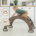 Climbing Arch & Rocker Balance - Montessori Climbers for Kids 1-7 y.o. – Chocolate by Goodevas