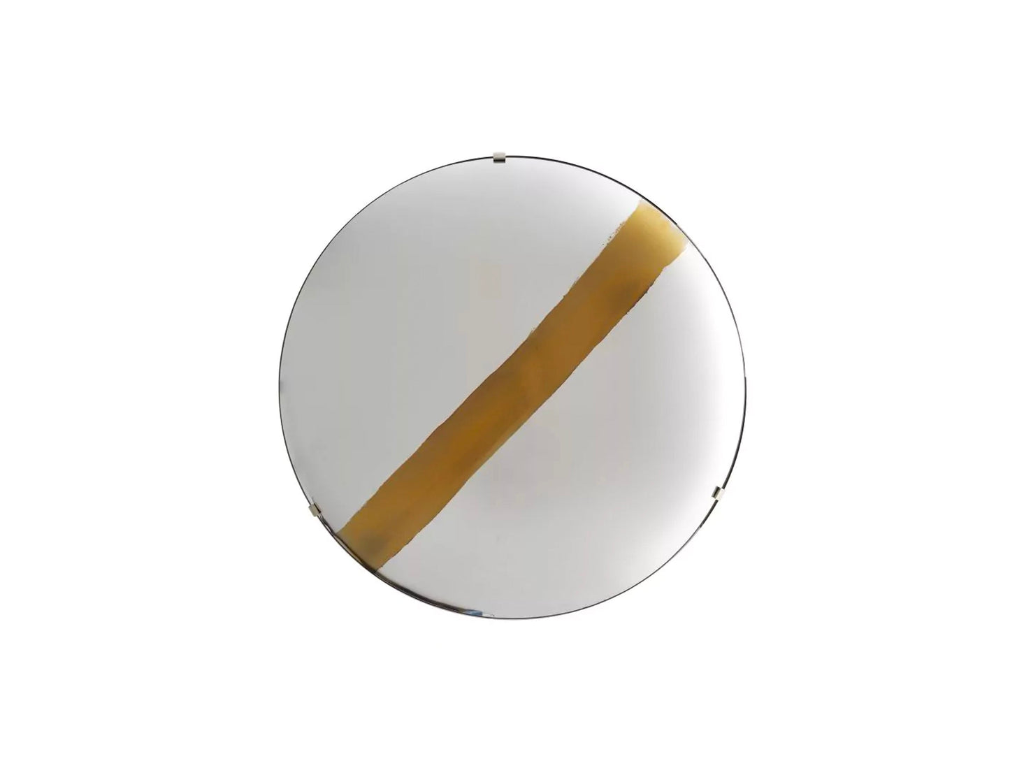 Convex Mirror, Gold Stripe by Mode-De-Vie