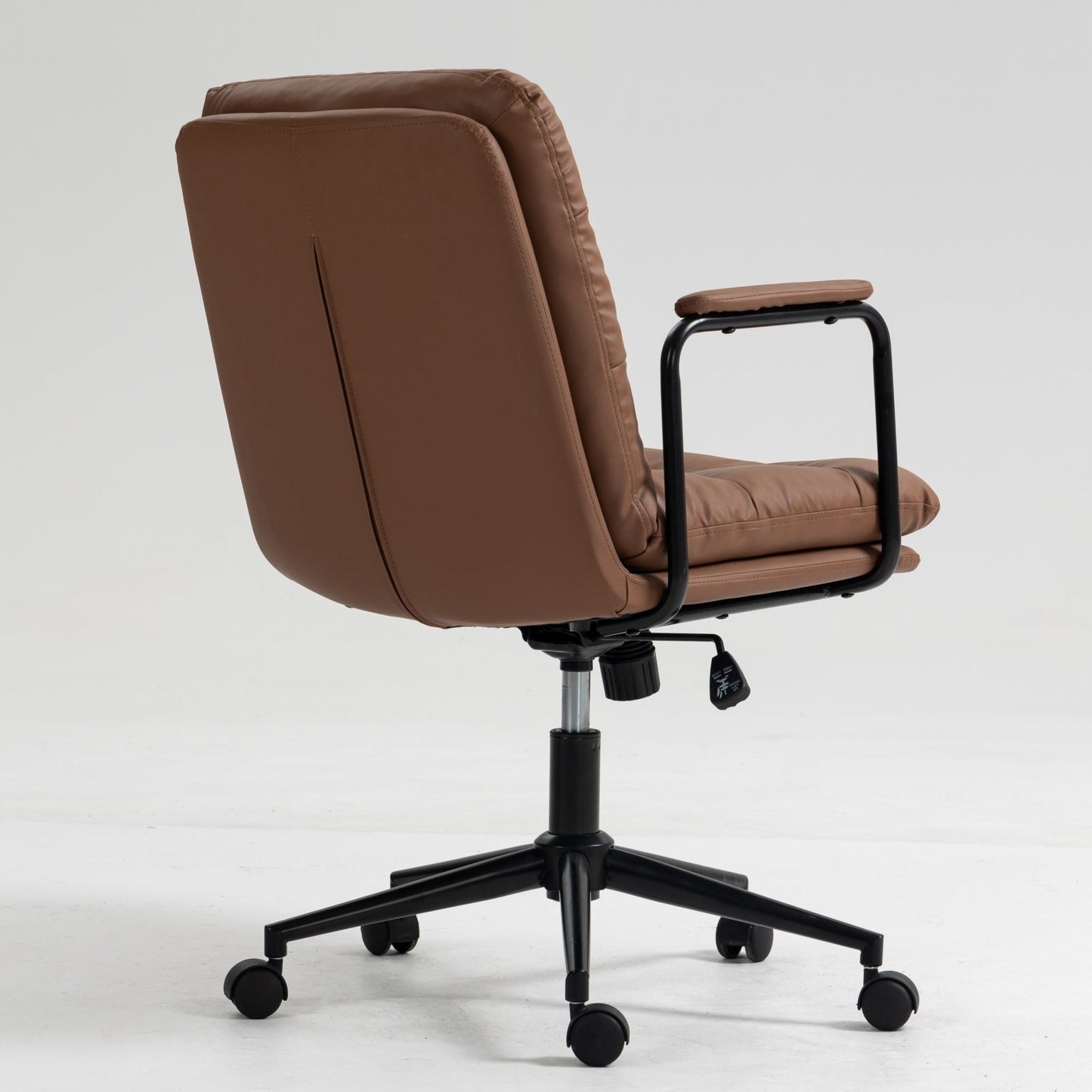 Mid Back PU Leather Home Office Chair by Blak Hom