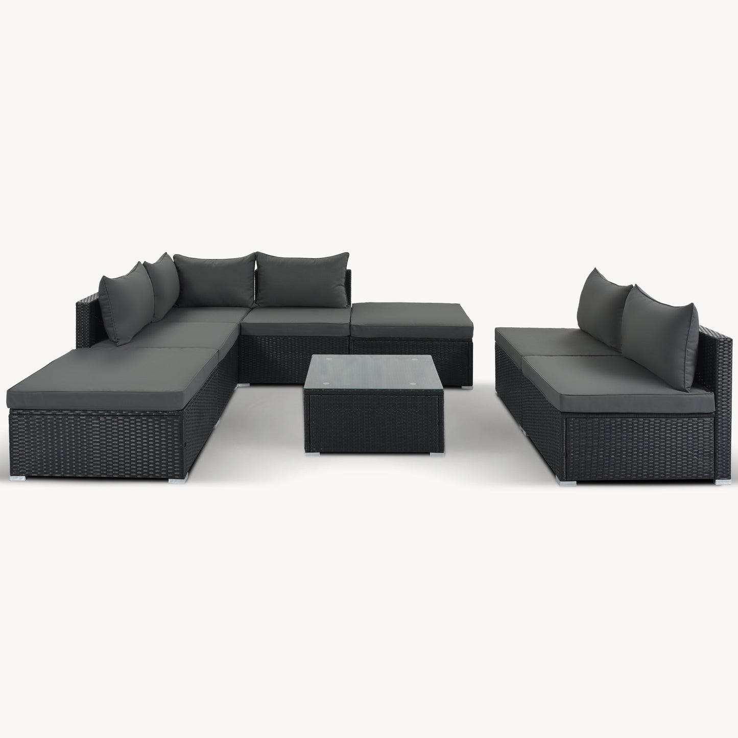 8-Pieces Outdoor Patio Furniture Set by Blak Hom