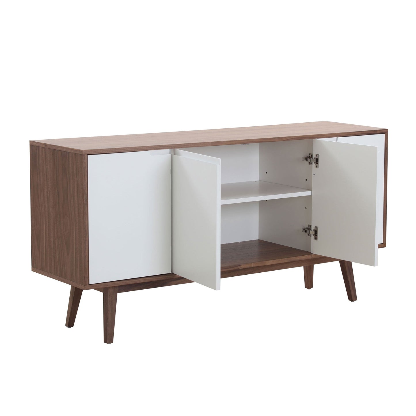 Walnut Modern Sideboard Buffet Cabinet by Blak Hom