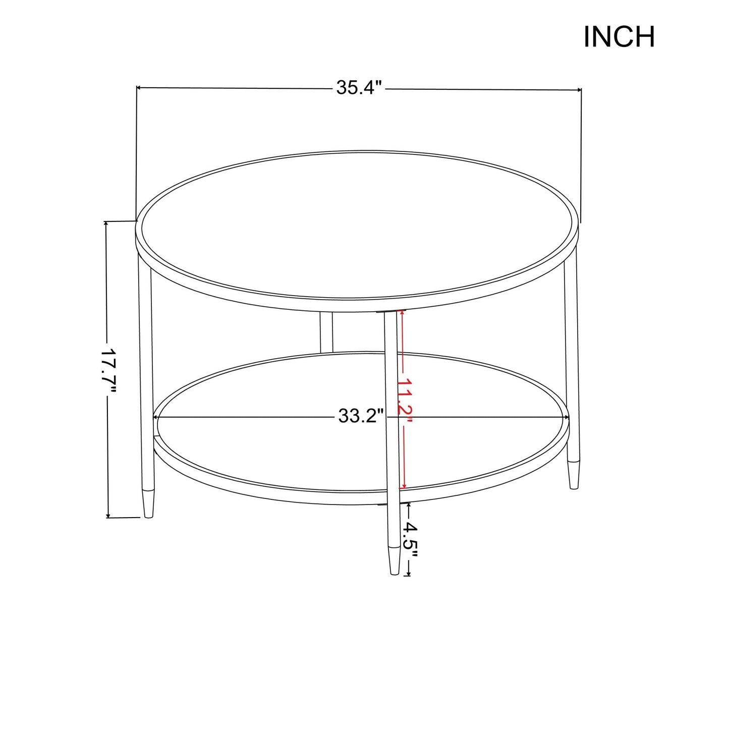 Round Coffee Table by Blak Hom