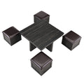 Coffee Table with 4 Storage Stools by Blak Hom