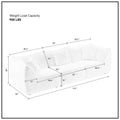 Deep Seats Modern 3 Seats Sofa by Blak Hom