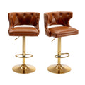 Set of 2 Modern Fashionable Velvet Bar Stools by Blak Hom