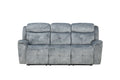 Mariana Sofa (Motion), Silver Gray Fabric by Blak Hom