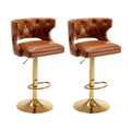 Set of 2 Modern Fashionable Velvet Bar Stools by Blak Hom