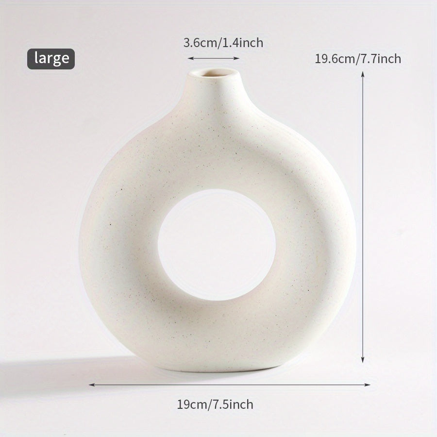 White Ceramic  Modern Home Boho Vases by Blak Hom