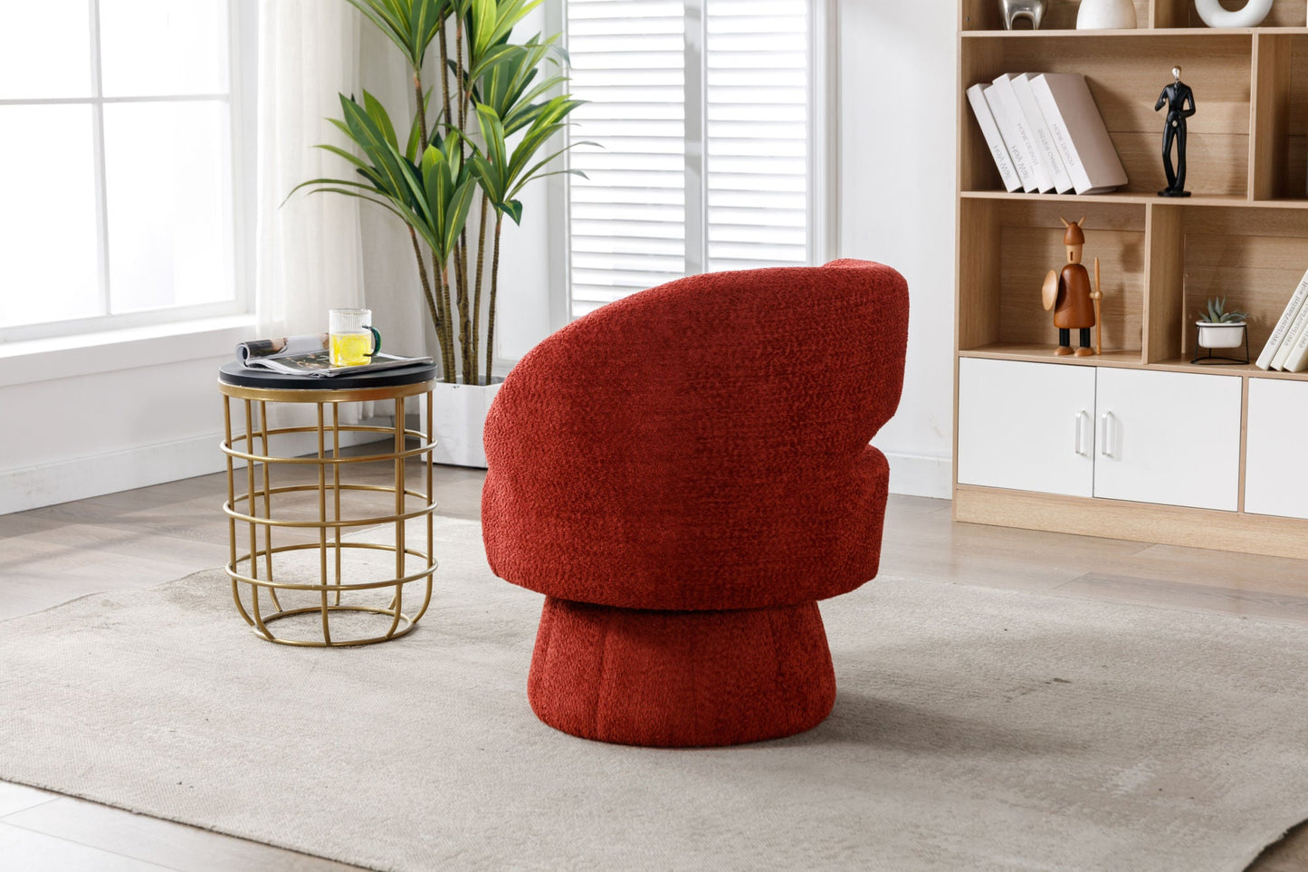 360 Degree Swivel Cuddle Barrel Accent Chairs by Blak Hom