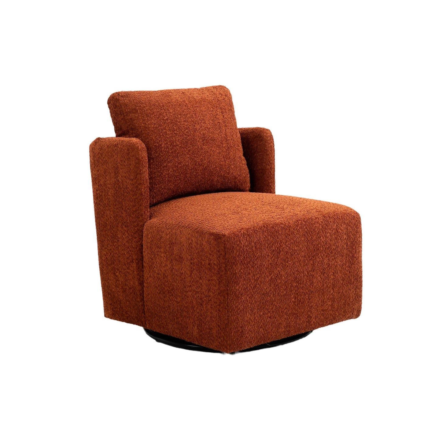 Swivel Barrel Chair, Comfy Round Accent Sofa Chair by Blak Hom