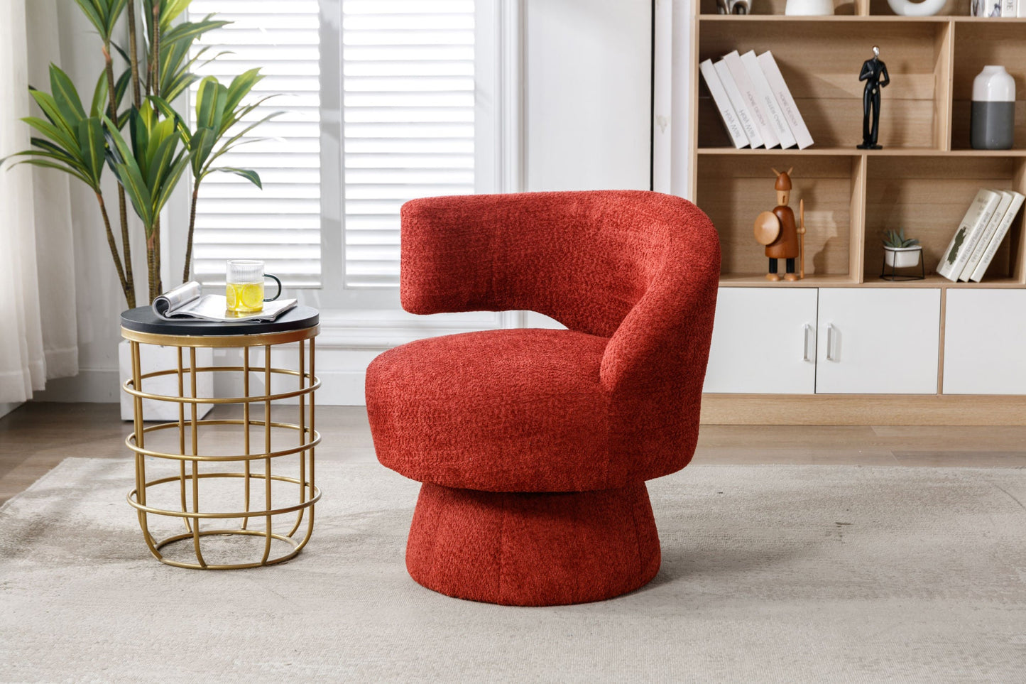 360 Degree Swivel Cuddle Barrel Accent Chairs by Blak Hom