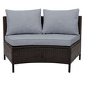 5 Pieces All-Weather PE Rattan Wicker Sofa Set by Blak Hom