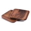 Square Solid Acacia Wood Plates - Small by Blak Hom