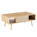 Rattan Coffee Table With Sliding Doors by Blak Hom