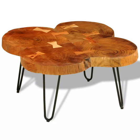 Trunks Solid Sheesham Wood Coffee Table 13.8" 4 by Blak Hom