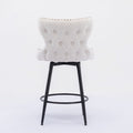 Set of 2  Modern Linen Fabric Barstools by Blak Hom