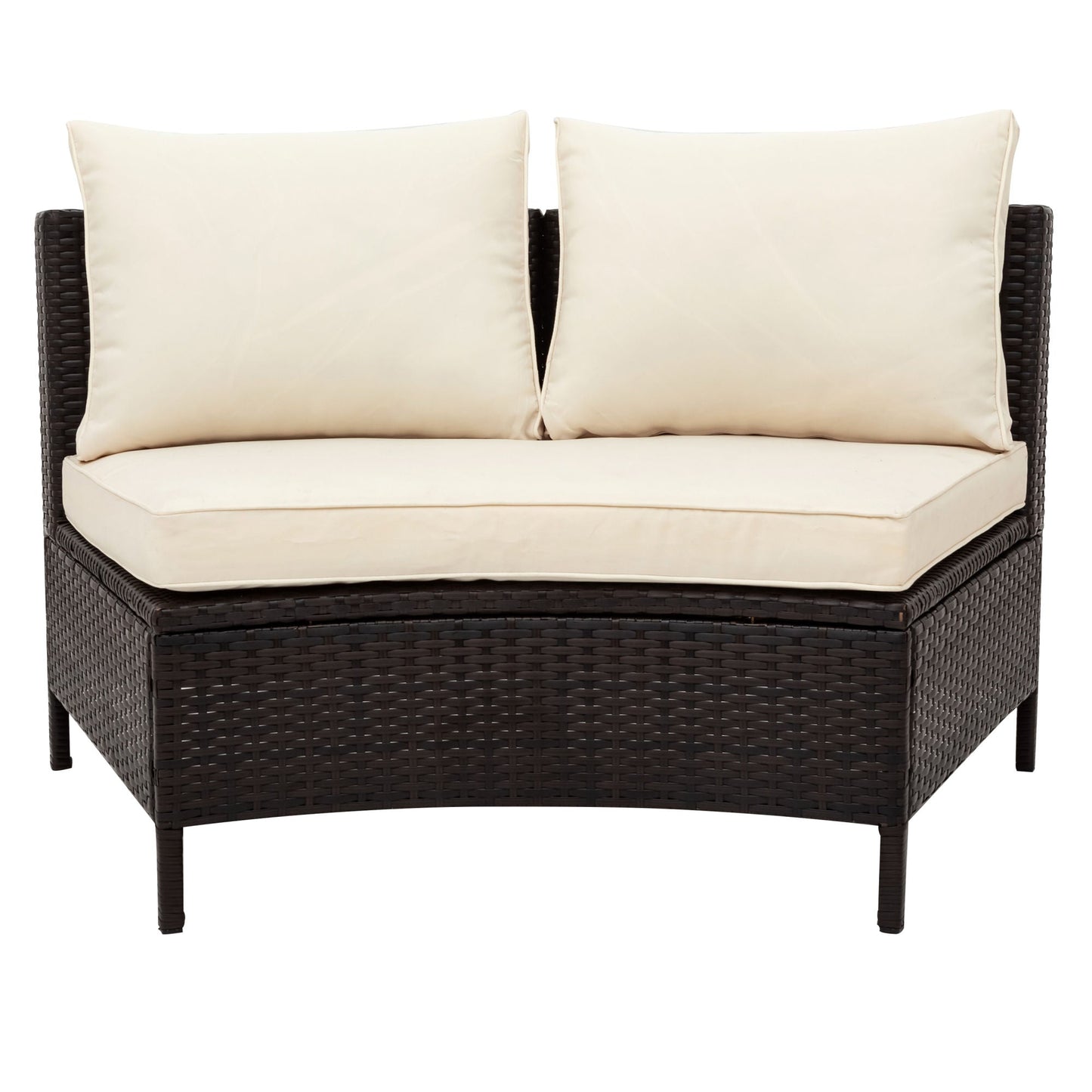 5 Pieces All-Weather PE Rattan Wicker Sofa Set by Blak Hom