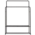 Freestanding Double Rods Clothing Garment Rack by Blak Hom