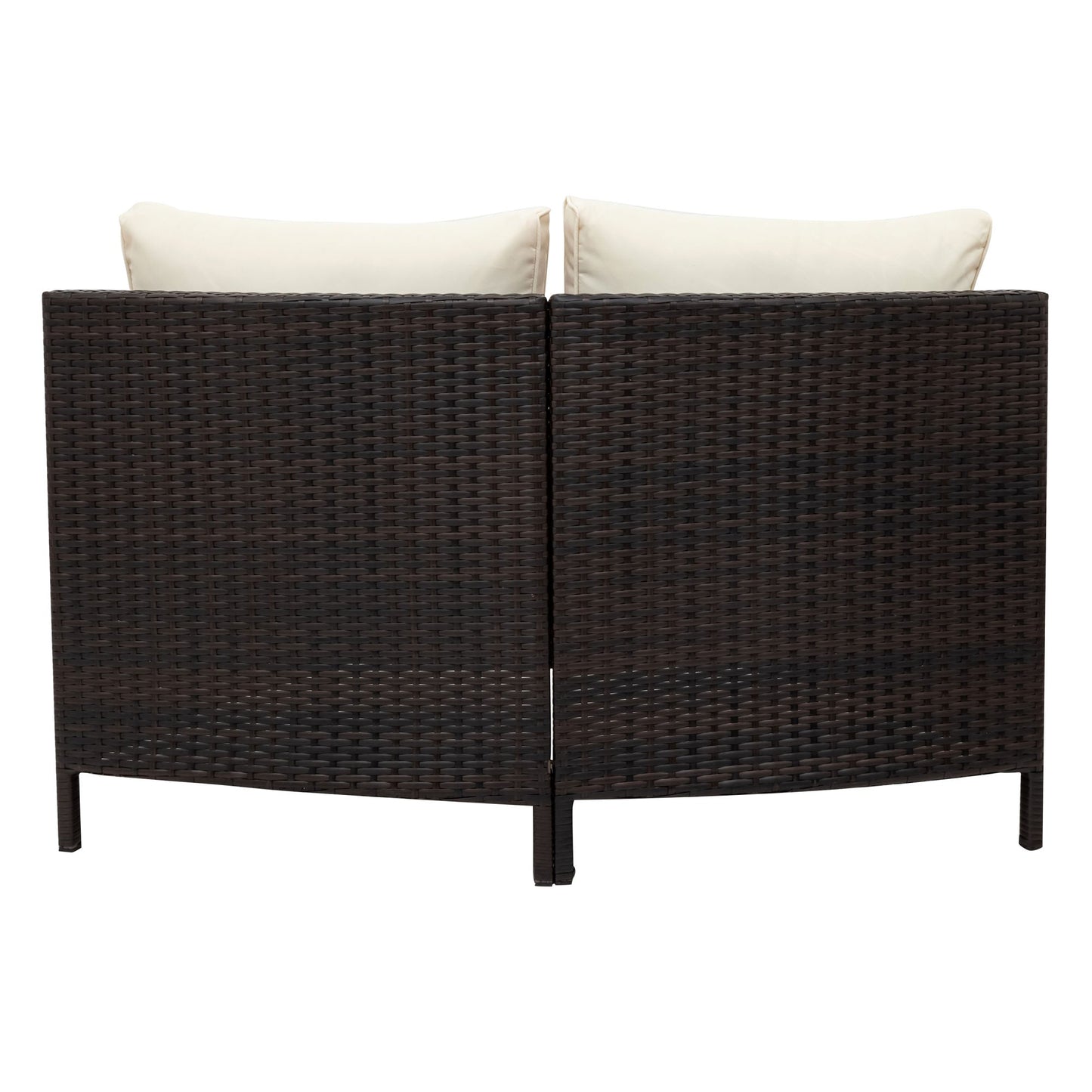 5 Pieces All-Weather PE Rattan Wicker Sofa Set by Blak Hom