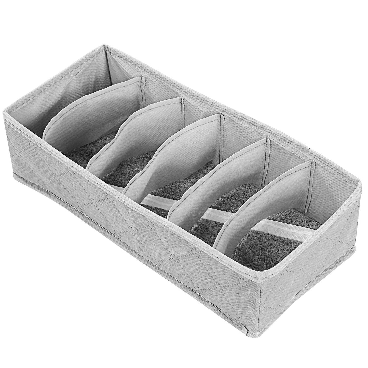 3 Pack Sock Organizer Box Foldable Damp Proof Storage Drawers With Multi-cells by Blak Hom