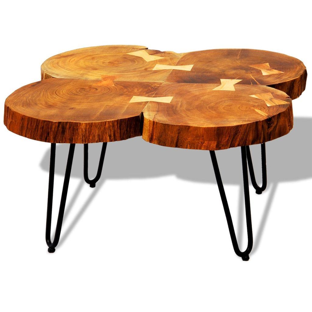 Trunks Solid Sheesham Wood Coffee Table 13.8" 4 by Blak Hom