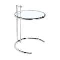 Tempered Glass Stainless Steel Side Table by Blak Hom