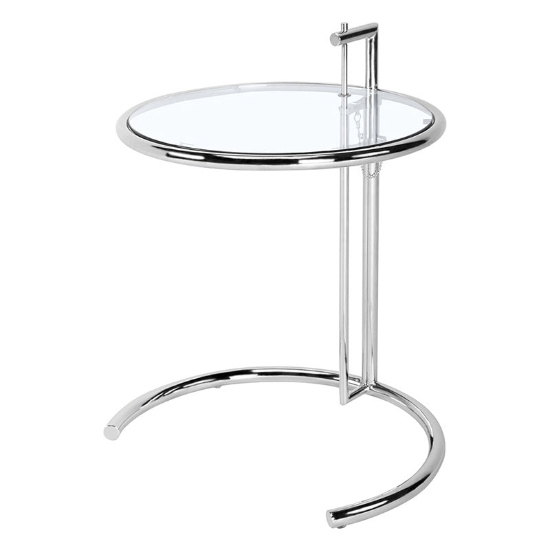 Tempered Glass Stainless Steel Side Table by Blak Hom