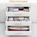 3 Pack Sock Organizer Box Foldable Damp Proof Storage Drawers With Multi-cells by Blak Hom