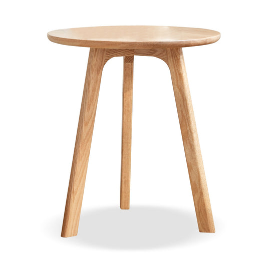 Solid Oak Wood Side Table by Blak Hom