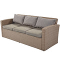 4-Piece Conversation Sofa Set with Beige Cushions by Blak Hom