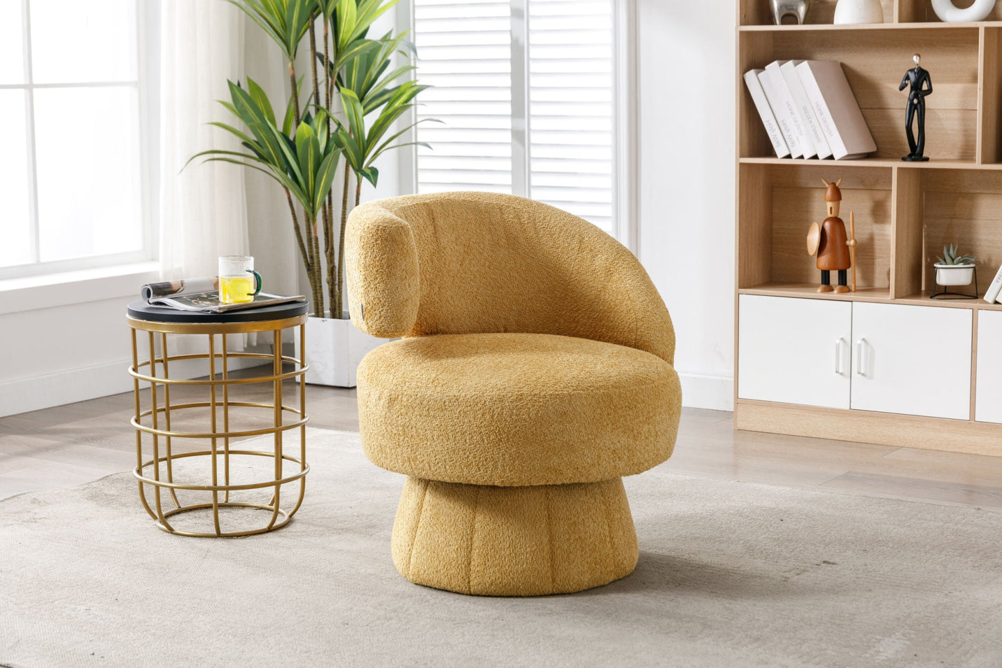 360 Degree Swivel Cuddle Barrel Accent Chairs by Blak Hom