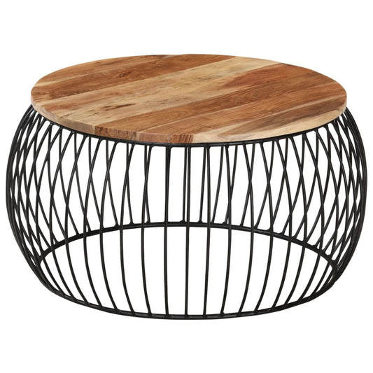 Solid Acacia Wood Coffee Table by Blak Hom