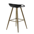 Set of 2 Black and Gold Counter Stool by Blak Hom