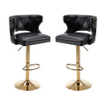 Set of 2 Modern Fashionable Velvet Bar Stools by Blak Hom