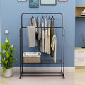 Freestanding Double Rods Clothing Garment Rack by Blak Hom