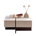 Victoria Collection Modern Style High Gloss Square Coffee Table by Blak Hom