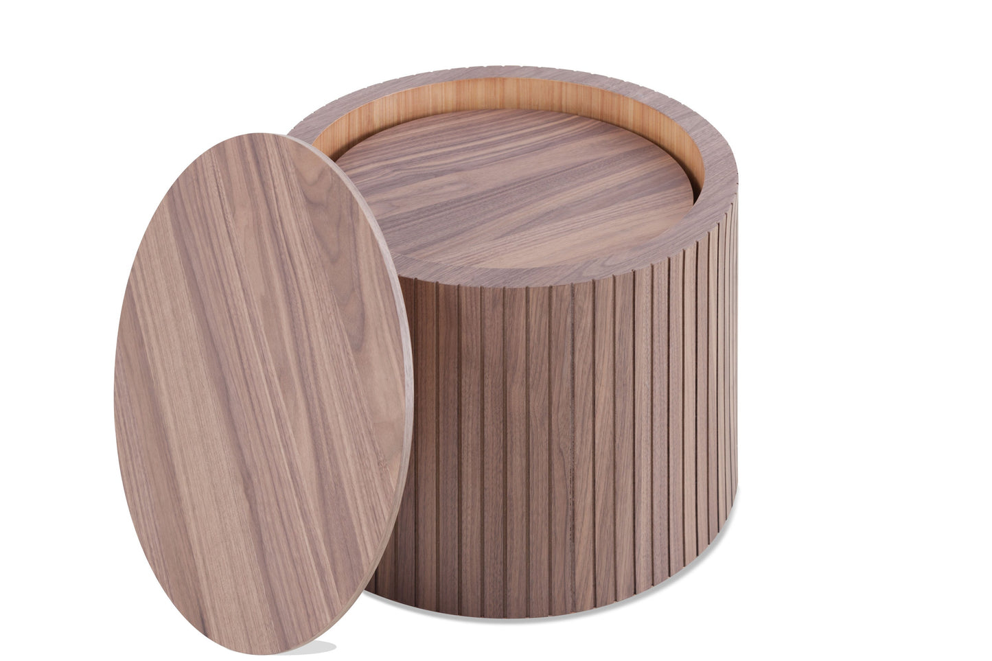 Set of 2 Handcrafted Round Coffee Tables by Blak Hom