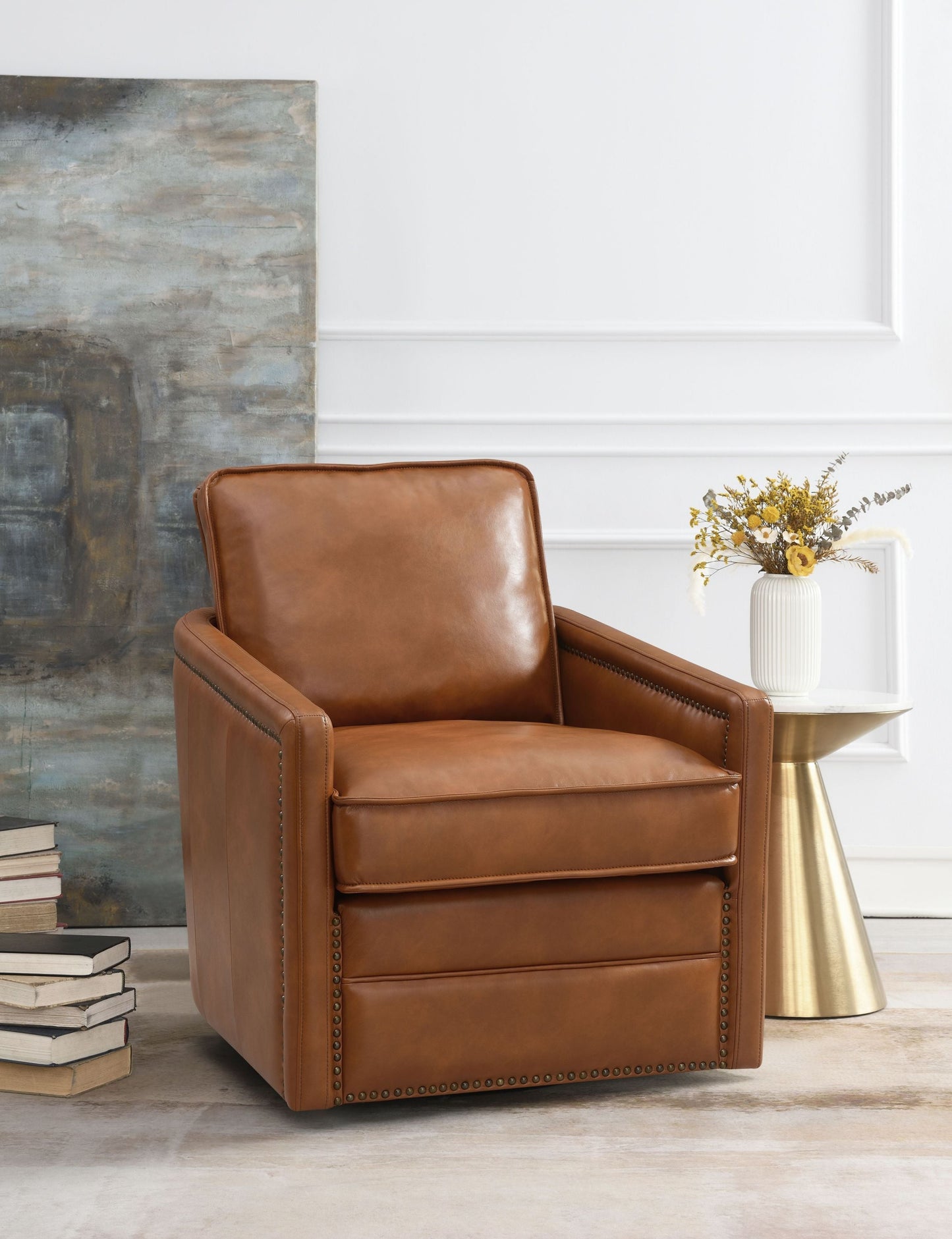 ACME Rocha Accent Swivel Chair by Blak Hom