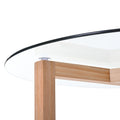 Round Glass Modern Coffee Table by Blak Hom