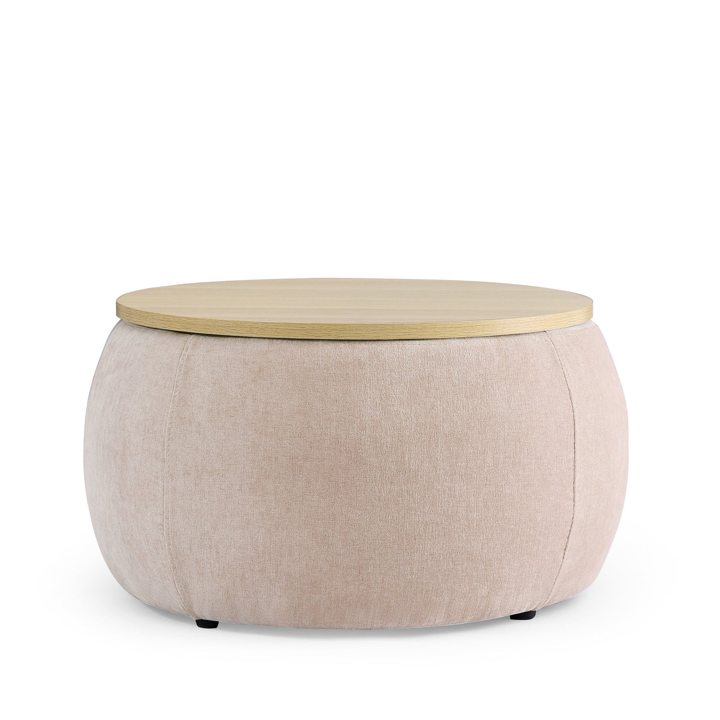 Round Storage Ottoman and Table by Blak Hom