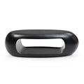 Modern Oval Fiberglass Center Coffee Table by Blak Hom